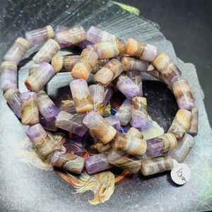 Amethyst Agate Bracelet 10mm
